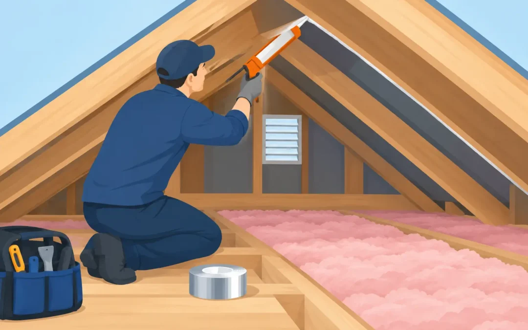 How to Fix Attic Air Leaks Before Insulating