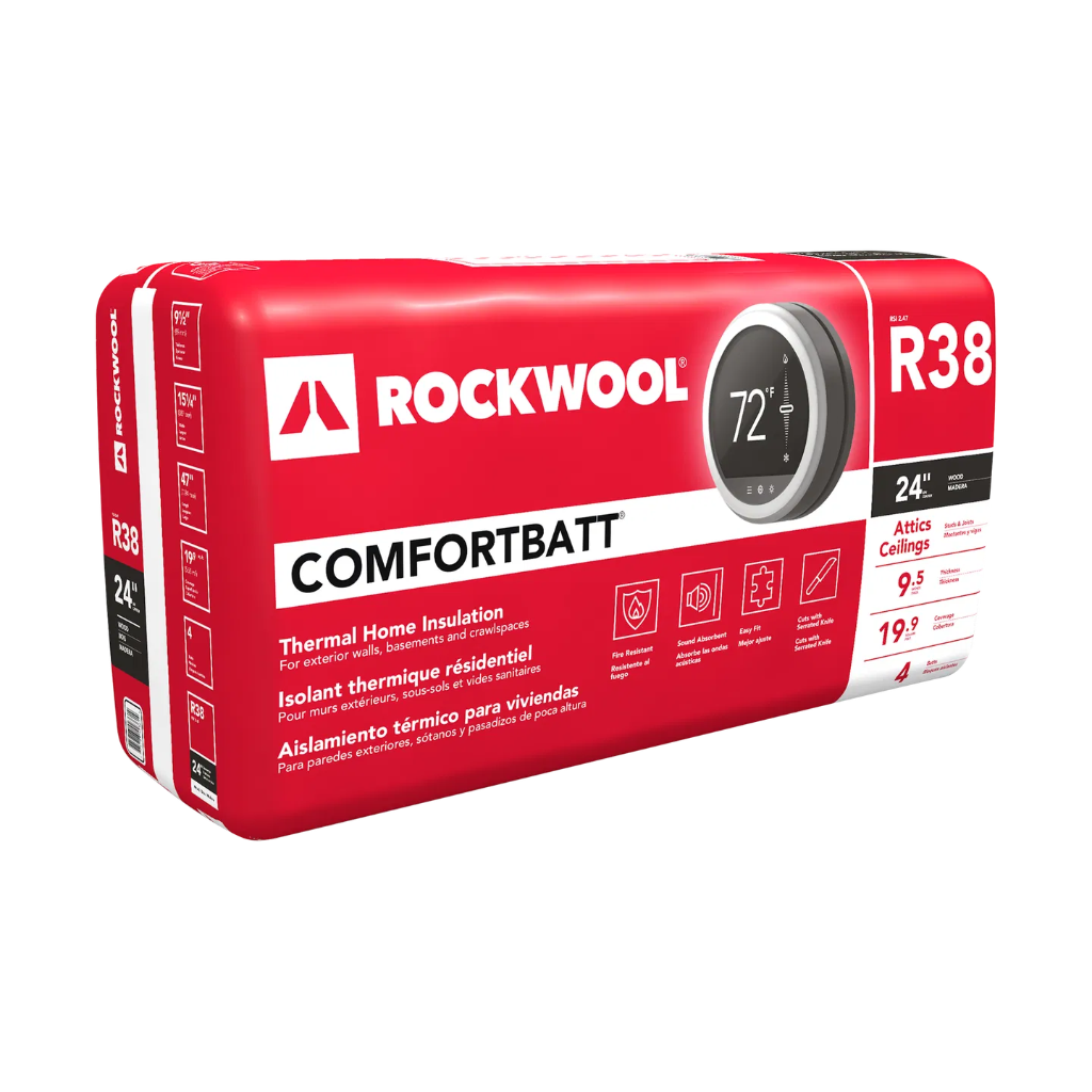 Rockwool Comfortbatt R-38 stone wool attic insulation batt
