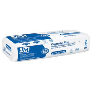 Johns Manville Climate Pro blown-in fiberglass insulation bag