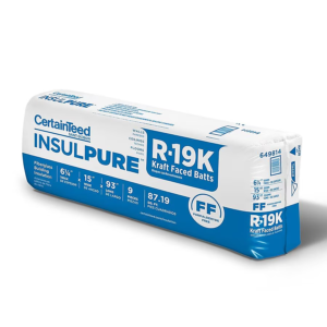 CertainTeed R-19 kraft-faced fiberglass batt insulation