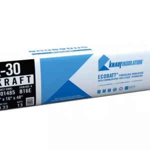 Knauf EcoBatt R-30 kraft-faced fiberglass batt insulation